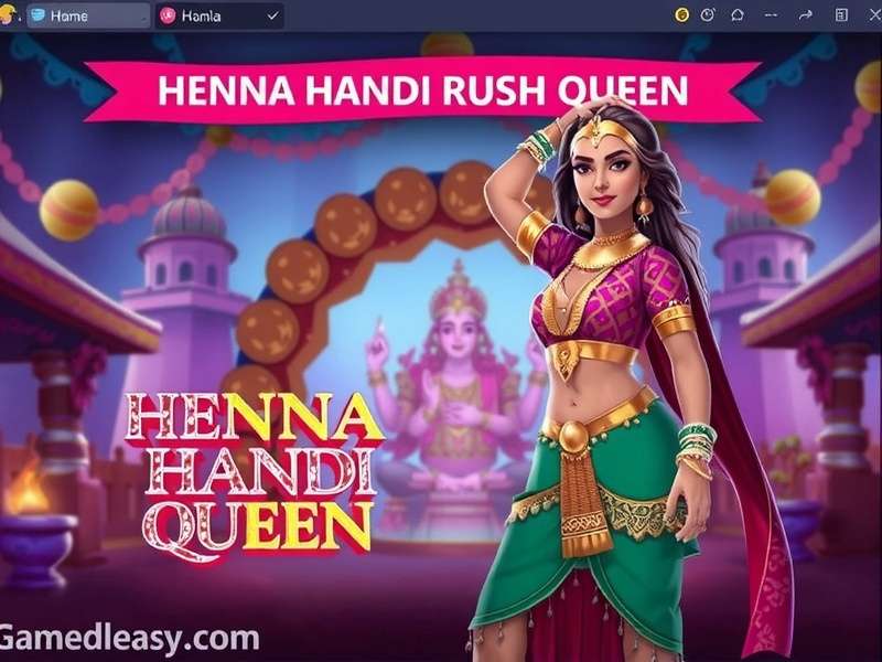 Henna Handi Rush Queen Gameplay Screenshot