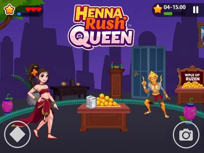 Henna Handi Rush Queen Game Banner